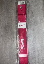 NIKE WEB ADJUSTABLE BOTTLE OPENER BUCKLE BELT PINK FITS UP TO 42" NEW