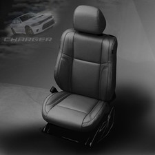 2015 2016 2017 Dodge Charger Sxt Rt Rt Black Katzkin Leather Sport Seat Covers