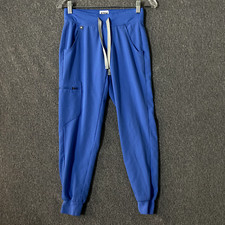 Figs Women  s Size XXS Blue Polyester Zamora Cargo Jogger Scrub Pants