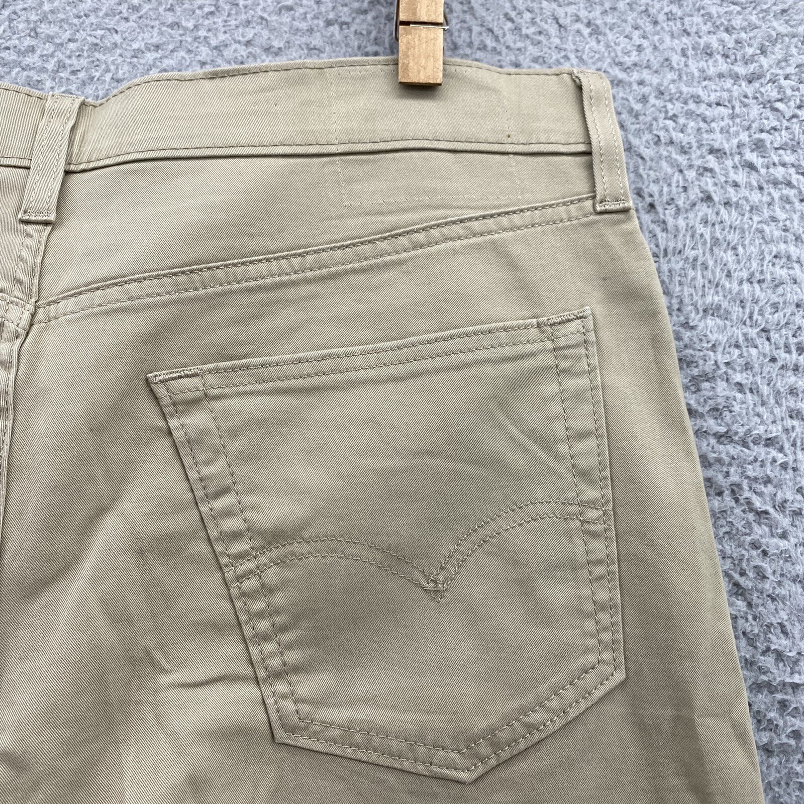 Levi's 512 Jeans Adult 34X28 Beige Season Tech Spandex Straight Leg Denim Men's* eBay