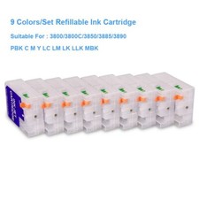 9PC/Set T5801-5809 T5811-5819 T5891-5899 Refillable Ink Cartridge For Epson
