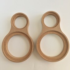A Pair MDF Speaker Mounting Spacer Rings W/ Dual Rings 1"  3" With Bezel