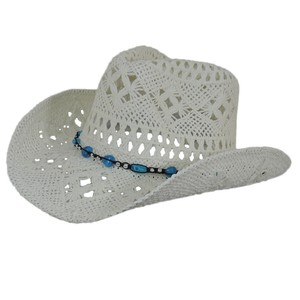 White Western Cowboy Hat w/ Hat Band 