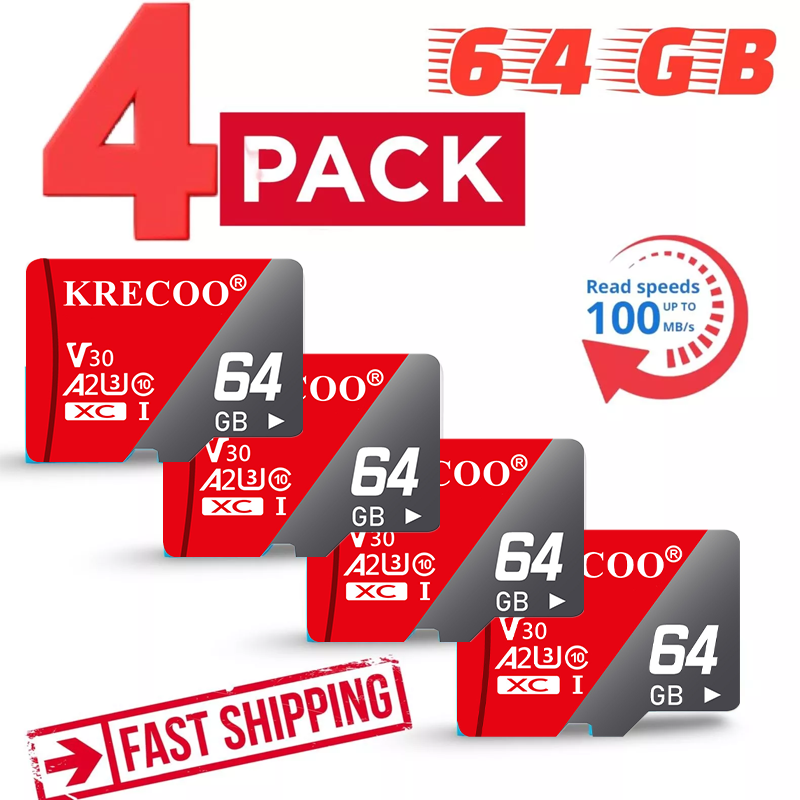 Micro SD Card 64GB Memory Card for Camera/Drone/Dash Cam/GOPRO/Tablet/PC/Phone-image