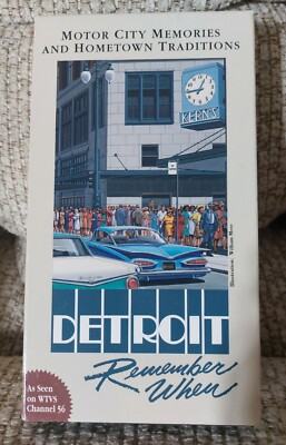 RARE NEW/SEALED VHS DOCUMENTARY - ''DETROIT: REMEMBER WHEN'' (WTVS - PBS - DETROIT