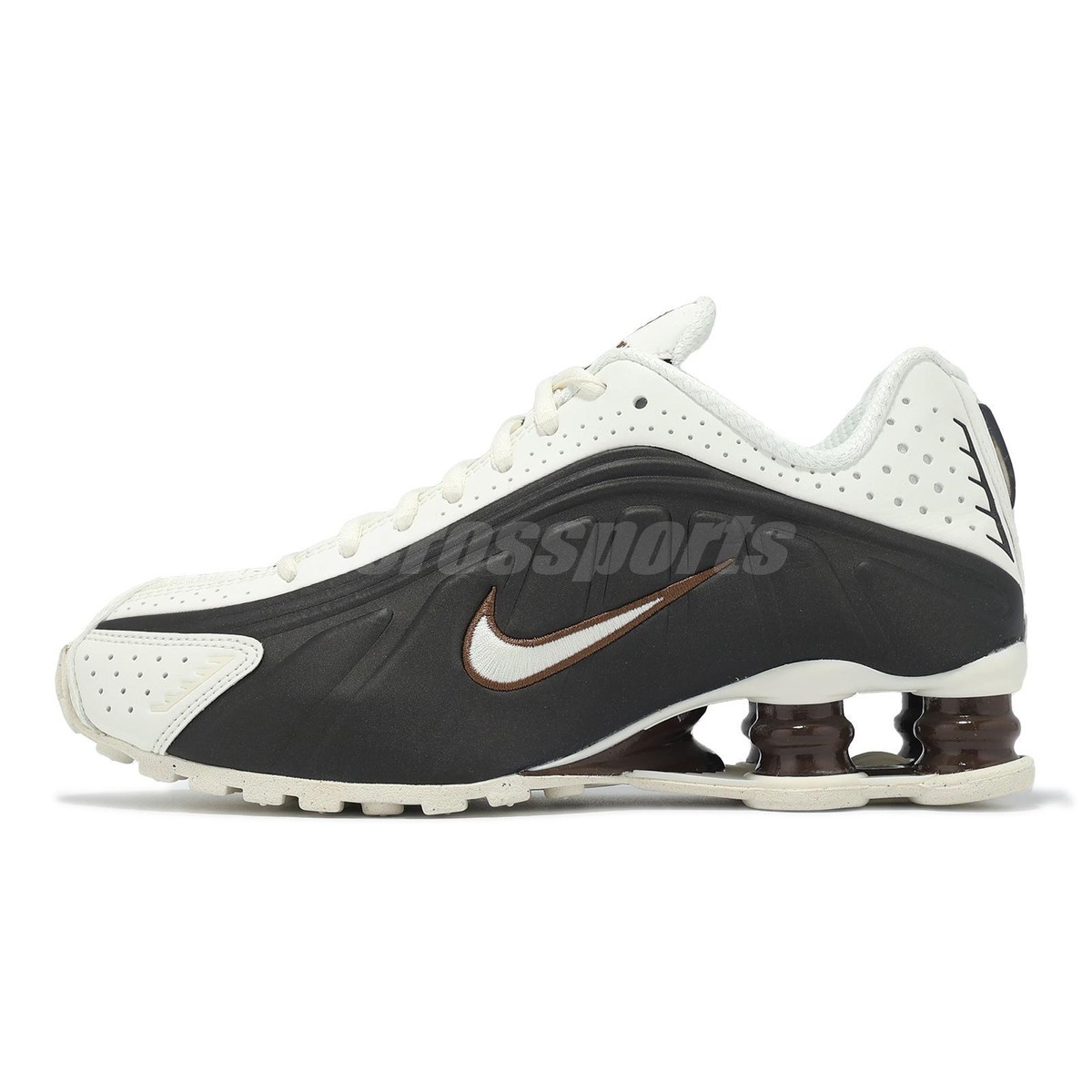 Nike Wmns Shox R4 Sail Fauna Brown Women Casual Shoes Sneakers