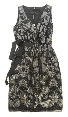 Elie Tahari Women Dress Size 4 NWT Leopard Sequins