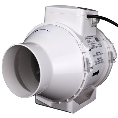 VENTS-US - TT Silent 100 - Mixed Flow Ventilation Inline Duct Fan High Static