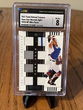 2021 National Treasures Game Gear Materials Eights #D /49 Mike Piazza CGC 8