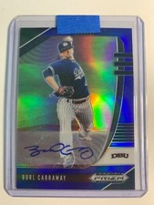 2020 Panini Prizm Draft Picks Blue Prizm Auto /60 Burl Carraway #PDP51 Auto
