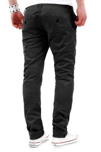 behype. Herren Basic Chino Jeanshose Stretch Jeans Regular Slim-Fit Hose 80-0310 - Bild 9 von 21