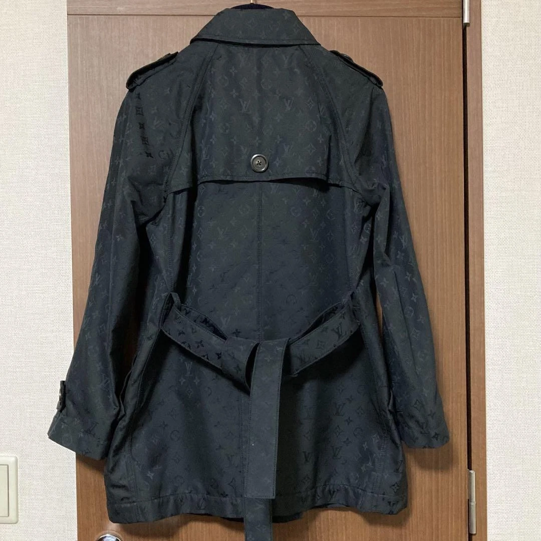 LOUIS VUITTON（LV） Louis Vuitton Monogram Trench Cappotto Giacca Nero 38