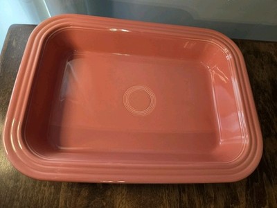 Fiesta Flamingo Rectangle Baker Baking Dish Pan Fiestaware RARE
