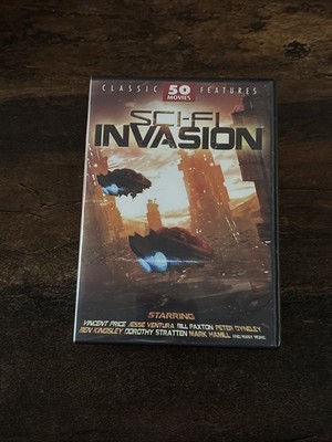 Sci-Fi Invasion: Classic Features 50 Movies (DVD 12 Disc Set)