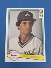 1982 Donruss Rookie #275 Brett Butler Atlanta Braves BASEBALL Card 6L. rookie card picture
