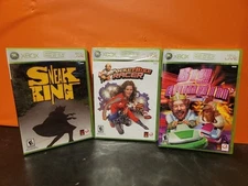 Complete Set Xbox 360 Burger King Games Big Bumpin Pocketbike Sneak King ~ NIB