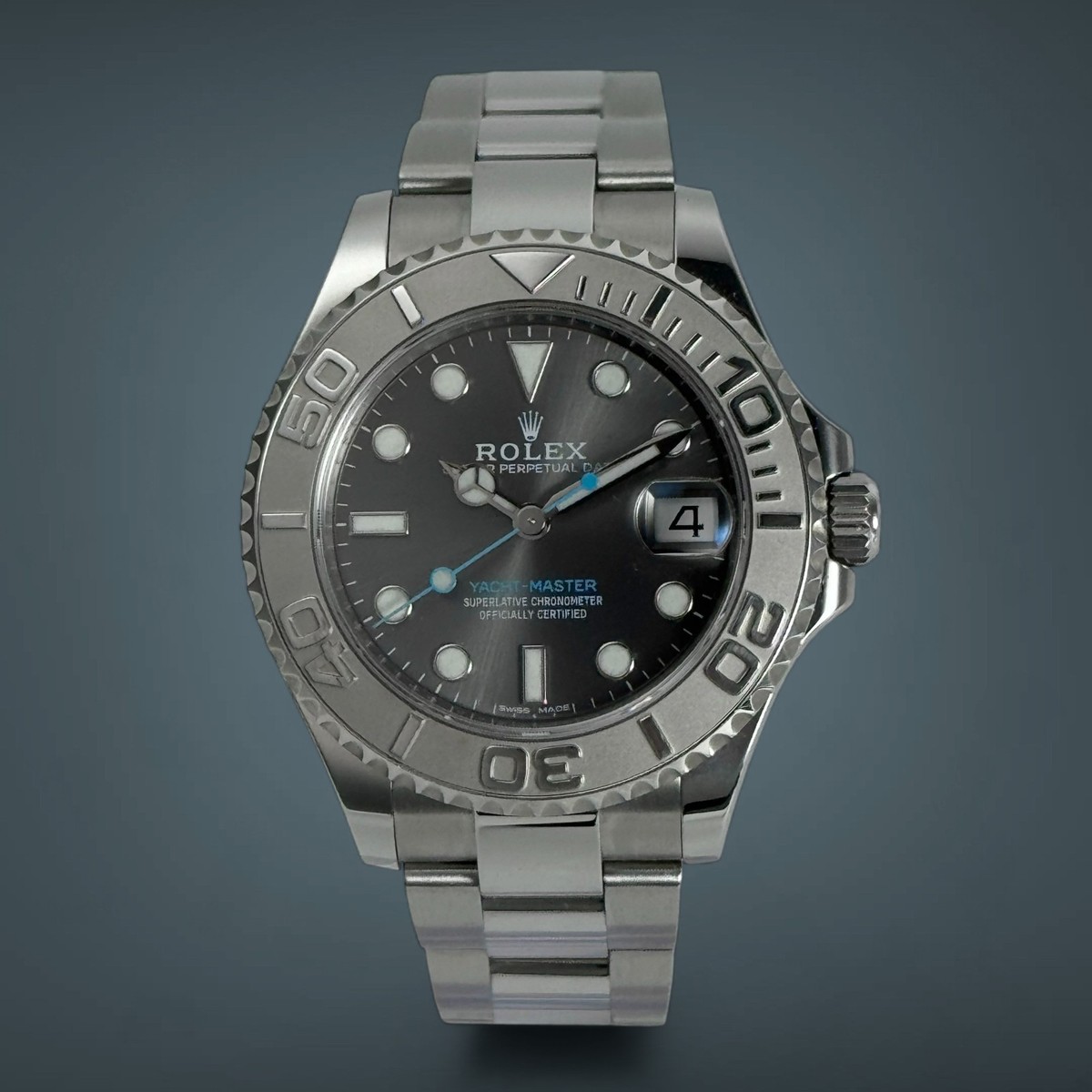 ⓔⓡⓘ MINT Rolex Yacht-Master 268622 37mm Rhodium Dial, Oyster Bracelet