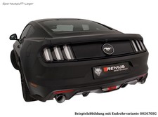 Remus Racinganlage + opt. Klappe Ford Mustang VI 6 5.0l GT je 102mm abgeschrägt