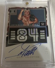 Greg the Hammer Valentine 2023 Impeccable IC Championship /84 Auto Panini WWE 20
