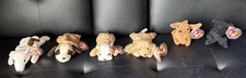 NWT Vintage Ty Beanie Babies-Lot of 6 DOGS Original Owner