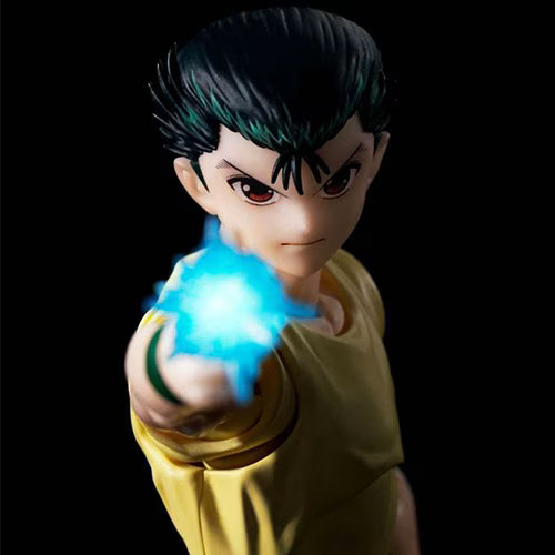 Figurine articulée Yusuke Urameshi S.H Figuarts Yu Yu Hakusho avec effets de combat