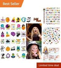 Perfect Party Favors: 144 PCS Halloween Temporary Tattoos for Kids' Celebrations
