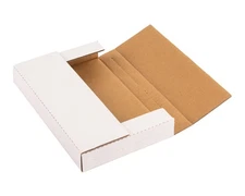 9x6x1.3 inch Shipping Boxes, Easy-Fold Multi-Depth DVD Mailer Box with Fragil...