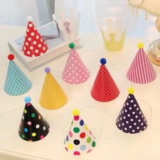 11PCS Birthday Party Caps Trumpet Cute Colorful  Kids Son Daughter Celebration
