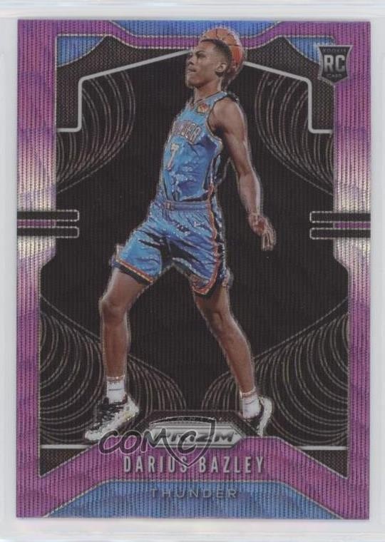 2019-20 Panini Prizm Rookie Purple Wave Prizm Darius Bazley #289 hn8