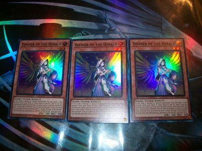 3x Diviner of the Herald 1st Edition Super Rare RA05-EN017 Yu-Gi-Oh!