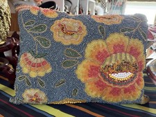 MACKENZIE CHILDs SHALIMAR BEADED LUMBAR PILLOW, NEW, RETIRED