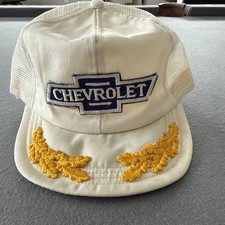 Vintage 1970  s Chevrolet Golden Wings Trucker Hat SnapBack NEVER WORN READ