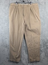 Vintage Polo Ralph Lauren Corduroy Pants Mens 40x29 Brown Cuffed