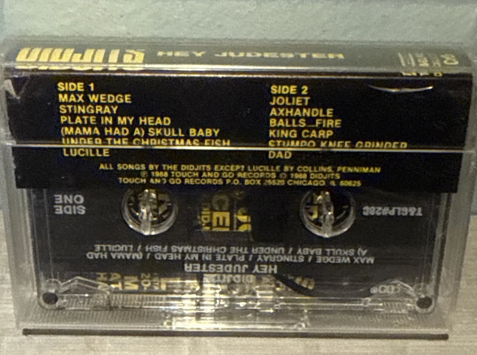 DIDJITS Hey Judester 1988 Cassette Tape T&GLP#28C Touch and Go PUNK Rock New - Image 2 of 2