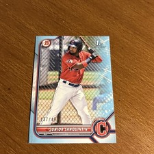 2022 Bowman #BP-80 Junior Sanquintin Sky Blue #/499