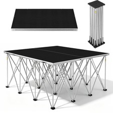 Portable Stage Platform 4x4ft Foldable Small Stage Platform 48" L 24" H Folding
