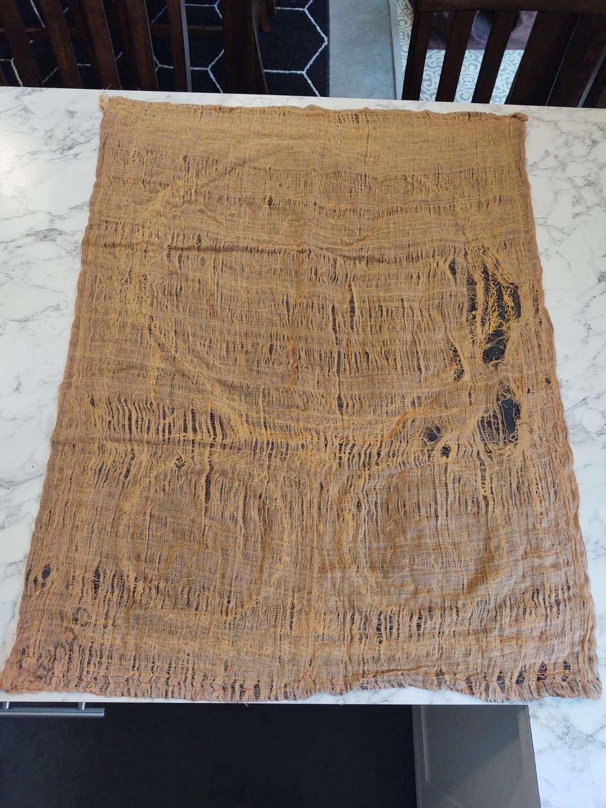 Sequin PEACOCKS Burmese KALAGA Hand-Embroidery Tapestry Wall Hanging 35 x 26 In