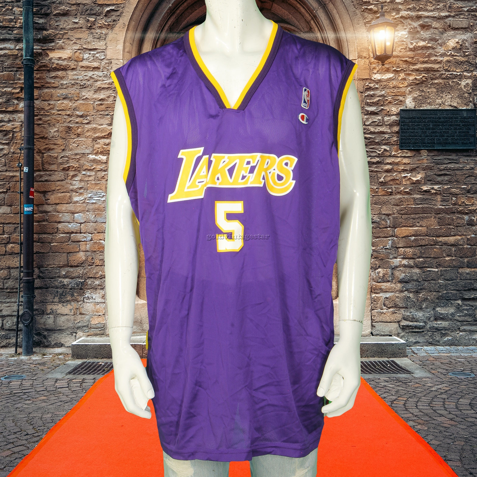 Vintage Robert Horry LA Lakers Champion Jersey 52