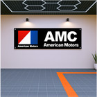 AMC American Motors Racing Flag Banner 71x24" – Man Cave Wall Art