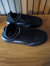 Kids Size UK 12 New Dubs Black Machine Washable Lightweight School/PE Shoes