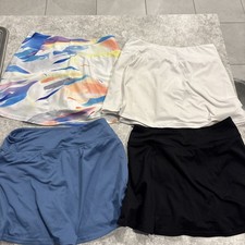 Lot of 4 Pairs DSG Athletic Shorts Black/White/Blue Youth Girls Size L 14 