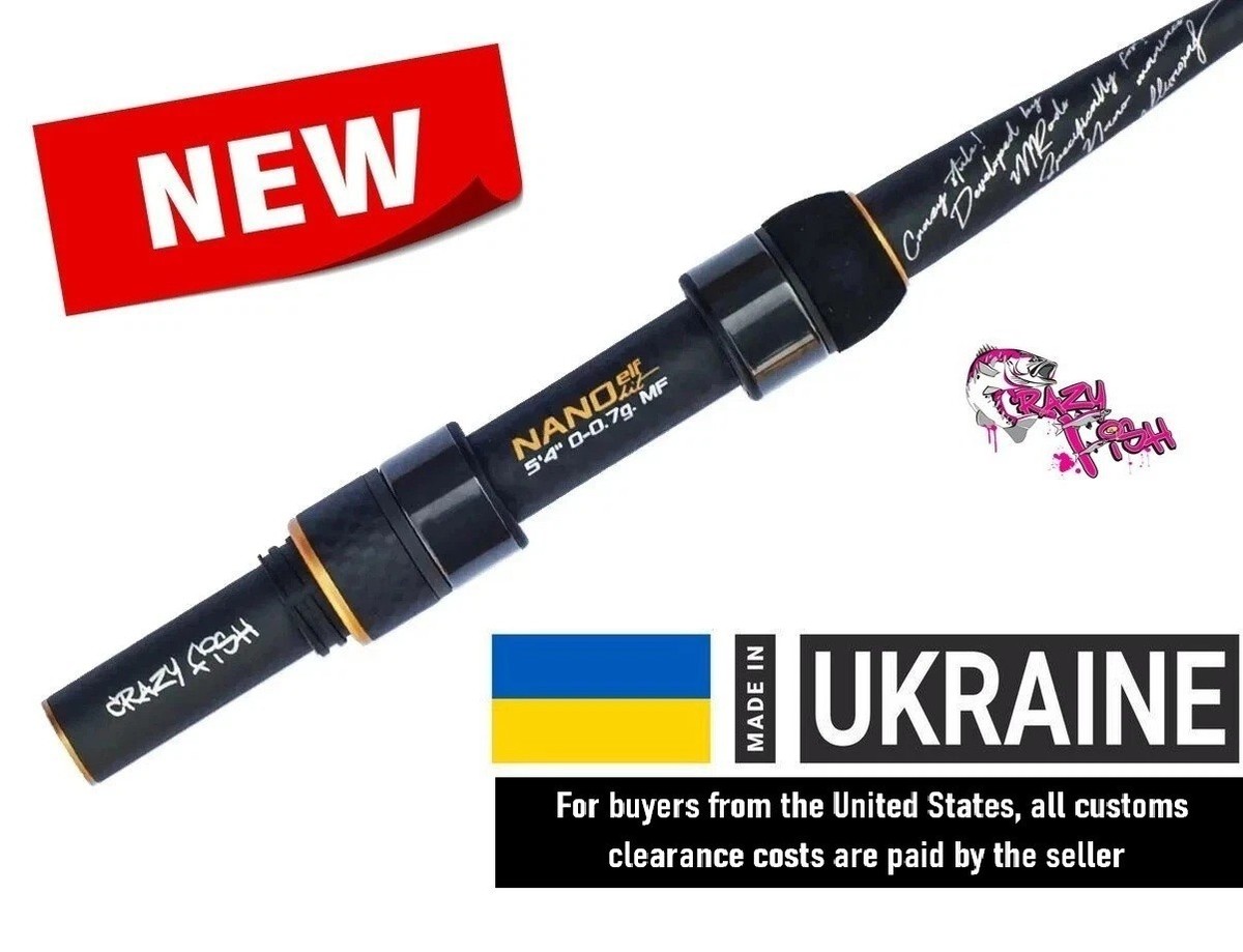 Spinning Crazy Fish Nano Elf Hit (0-0.7g 162 cm) NEW | eBay