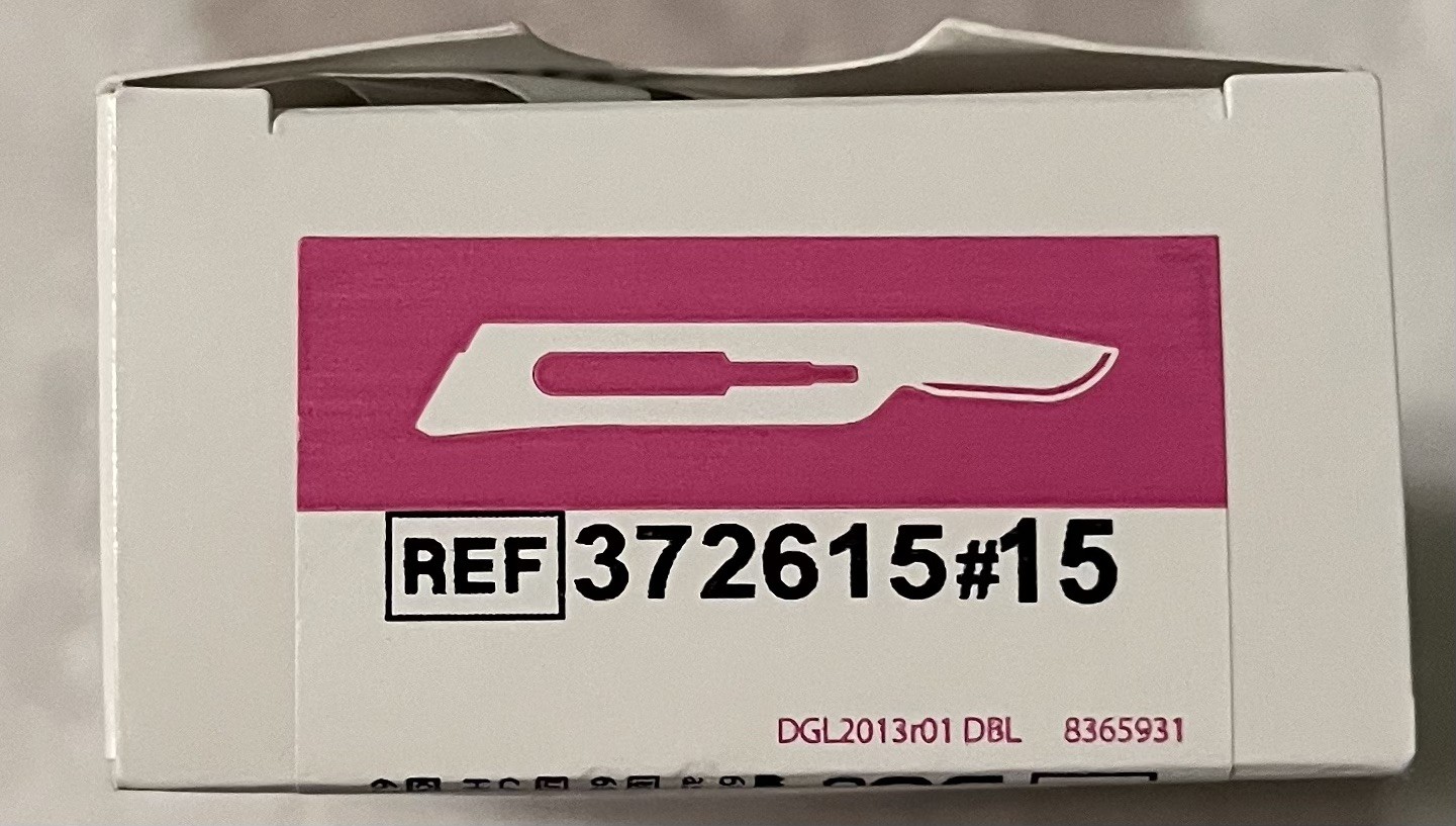 Box Bard-Parker 372615 Disposable Scalpel #15 (10 Units In Box)