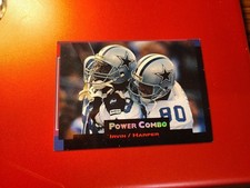 1993 Pro Set Power Combo #PC4 Michael Irvin / Alvin Harper Dallas Cowboys Card 
