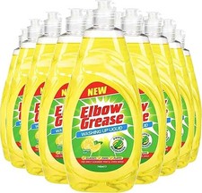 12 x Elbow Grease Washing Up Liquid 740ml Remove Stubborn Food Deposits in No Ti 3.02 per litre