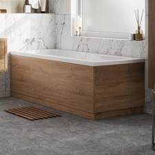 Bathroom Modern 1700/1800 700/750 Front Side End Bath Panel Concrete Grey Oak