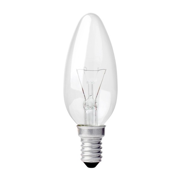 Merkur GlüHbirne Kerze 60W E14 Klar 125V-130V GlüHlampe Licht Warmweiß Dimmbar-image