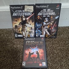 Star Wars Battlefront 1 & 2 and Episode 3 Playstation 2 - CIB 