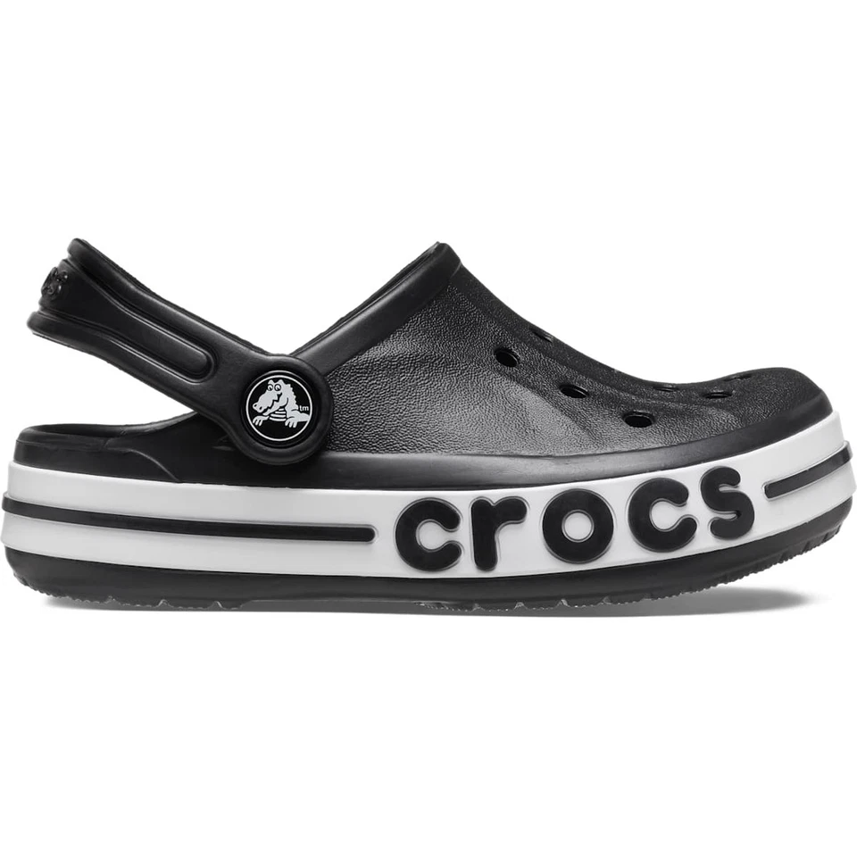 Zueco Crocs Niños Bayaband - Ligero, Impermeable, Ajuste Seguro, Zapatos Sin Cordones