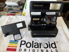 Rare Chinese Polaroid 2000 Close Up Camera w Glass Lens and Polaroid Attachement